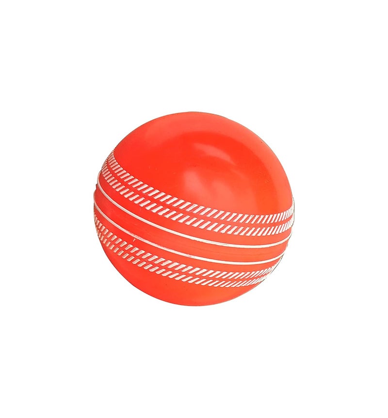 IFOLDUP Rubber Synthetic Cricket Ball i10 -Poly Hard Ball for Indoor and Outdoor TrainingSet of 2 (Orange+White Pack of 02) - Image 4