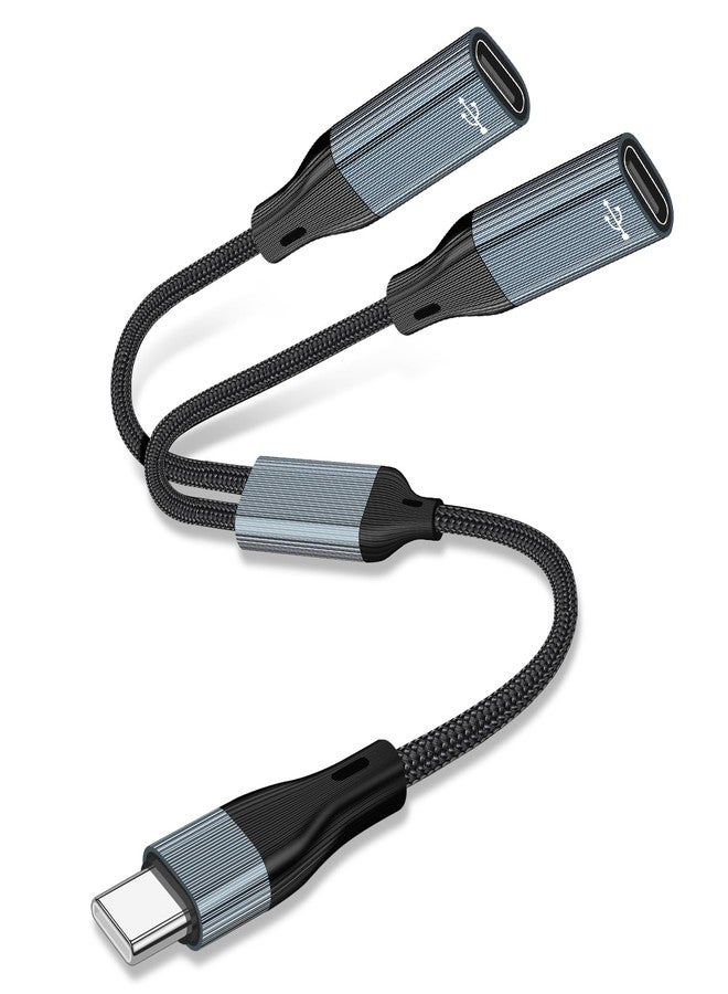 Azddur محول USB C وموزع سماعات - 2 منفذ USB C، متوافق مع OTG لجهاز iPad Pro و iPad Air و MacBook و iPhone و Galaxy S24/S23 - Image 1