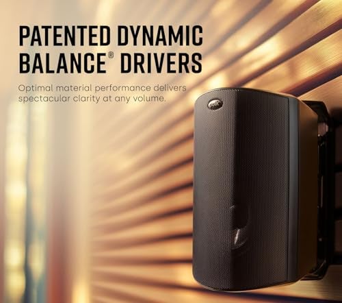 Polk Audio Atrium 5 Outdoor Speakers with Powerful Bass (Pair, Black), All-Weather Durability, Broad Sound Coverage, Speed-Lock Mounting System - Image 4