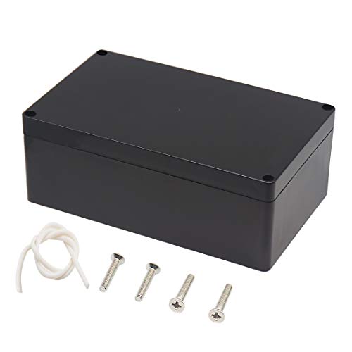 Zulkit Junction Box, Zulkit Project Box IP65 Waterproof Outdoor Box ABS Plastic Electrical Boxes Electronic Enclosure Black 7.9 x 4.7 x 2.95 inch (200 x 120 x 75mm) - Image 1