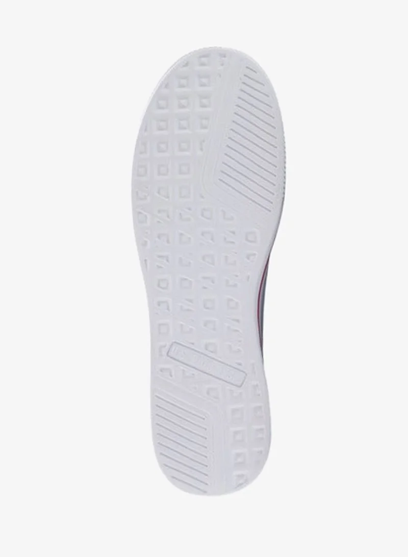 يو اس بولو اسن حذاء رياضي رجالي برباط وتفاصيل شعار