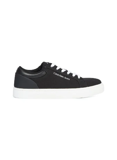 Calvin Klein Jeans Men's Classic Cupsole Low Top Sneakers - Cotton, Black
