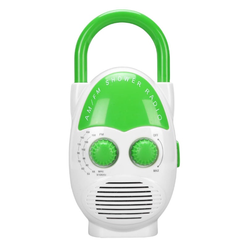 Portable IPX5 Waterproof AM FM Radio with Electronic Tuning 500mW Output Battery Powered - Image 1
