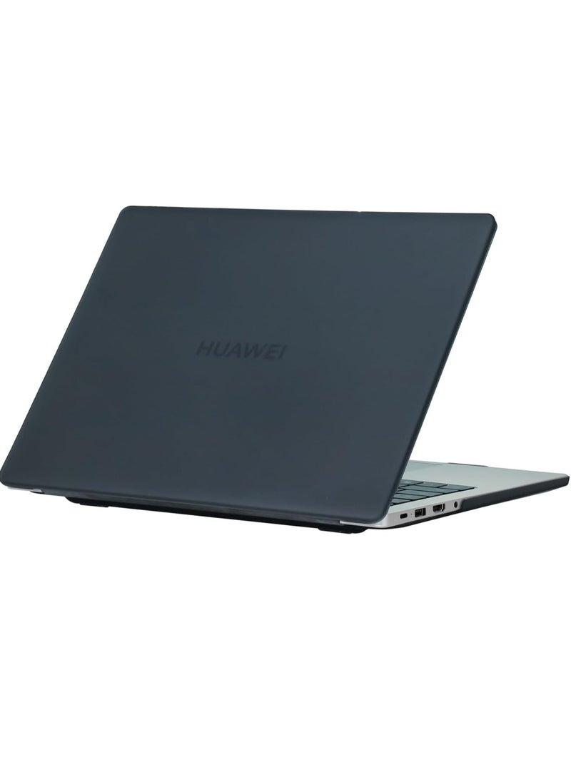 Generic - Case for Huawei MateBook D14 2023/2024 14-Inch Slim, Shockproof, Scratch-Resistant, Anti-Slip Hard Shell, 360° Protective PC Black Notebook Sleeve, Laptop Cooling Case - Image 1
