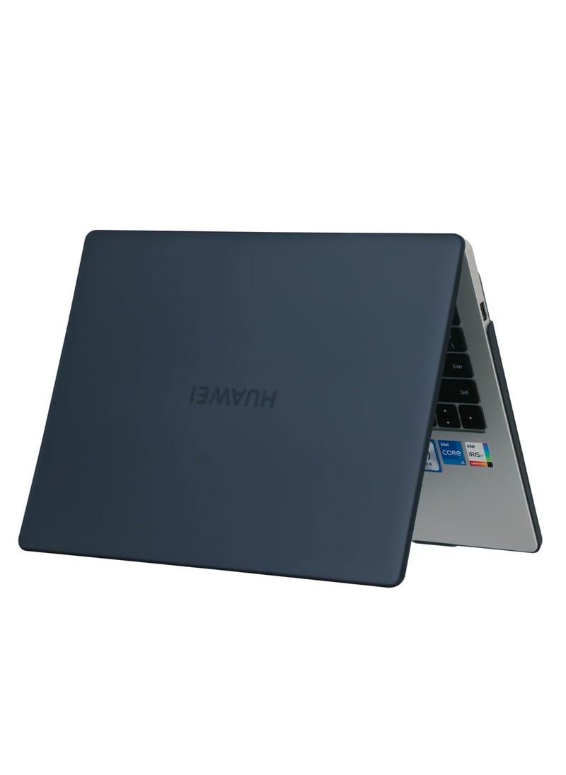 Generic - Case for Huawei MateBook D14 2023/2024 14-Inch Slim, Shockproof, Scratch-Resistant, Anti-Slip Hard Shell, 360° Protective PC Black Notebook Sleeve, Laptop Cooling Case - Image 1