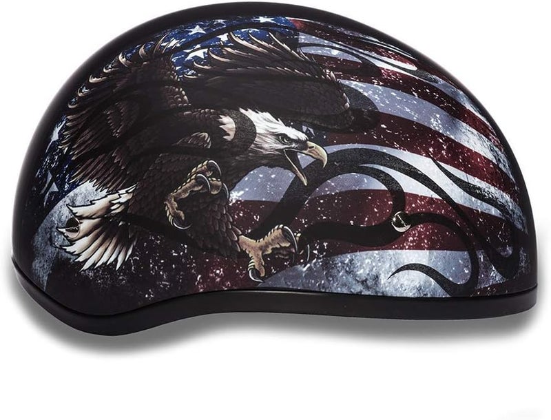 Daytona Helmets Skull Cap Half Helmet with USA Eagle Graphics - Image 5