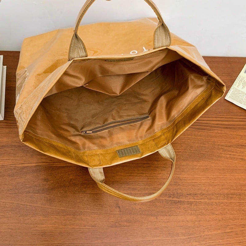 Bag Women'S Large Capacity Simple Pvc Simple Handbag Fashionable Transparent Water-Repellent Women'S Bag - Image 3