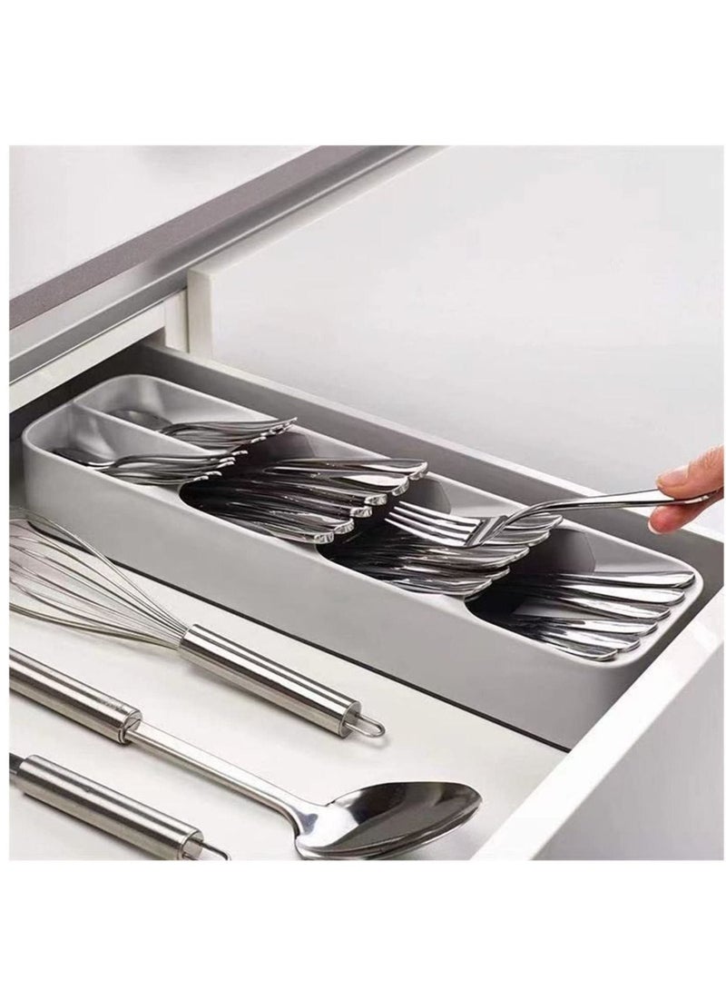 ميكسد درج المطبخ تخزين صينية ، صينية لتخزين أدوات المائدة ، ملاعق ، أواني الطبخ ، والأدوات الصغيرة . - Image 5