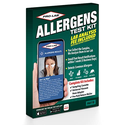 PROLAB PRO-LAB DIY Allergen Test Kit - Test for Mold, Pet Dander, Pollen & Dust Mites. AIHA Accredited Lab Analysis! Lab Fees, Expert Consultation and Return Shipping Included - Image 2