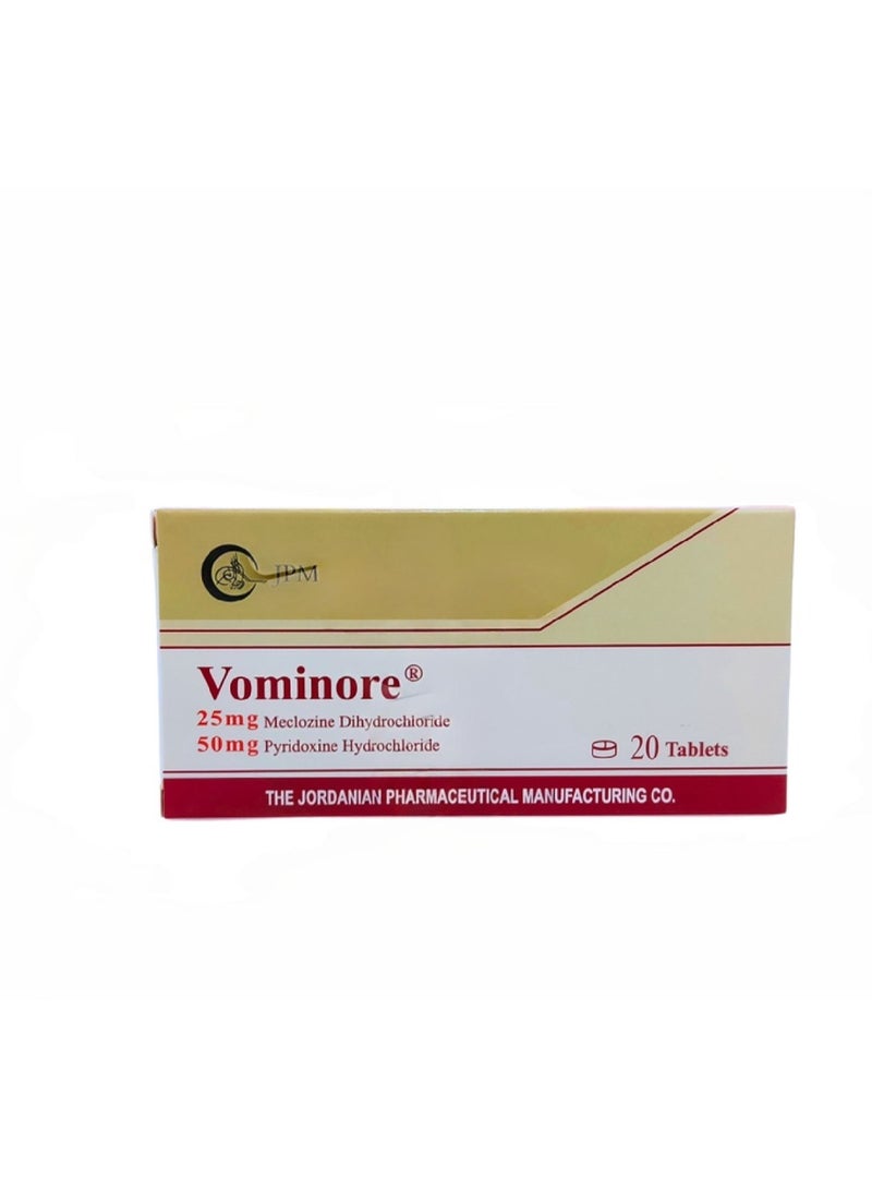 Vominore 25 50 Mg 20 Tab