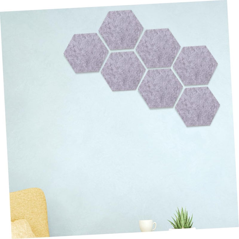 Gadpiparty 40pcs Felt Decorative Wall Panels Soundproof Notice Boards for Home Classroom and Office Decor Grey Memo Bulletin Boards for Photos and Announcements - Image 2