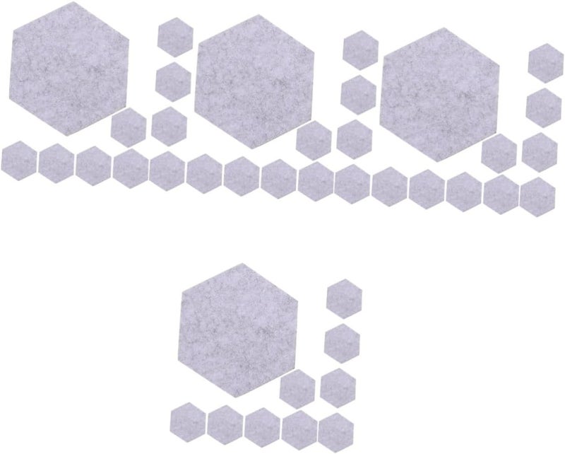 Gadpiparty 40pcs Felt Decorative Wall Panels Soundproof Notice Boards for Home Classroom and Office Decor Grey Memo Bulletin Boards for Photos and Announcements - Image 1
