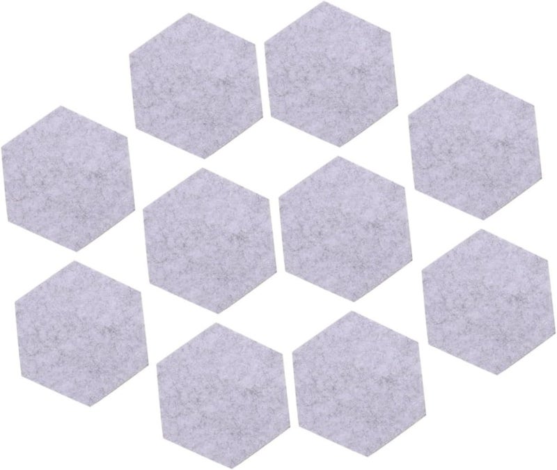Gadpiparty 40pcs Felt Decorative Wall Panels Soundproof Notice Boards for Home Classroom and Office Decor Grey Memo Bulletin Boards for Photos and Announcements - Image 3