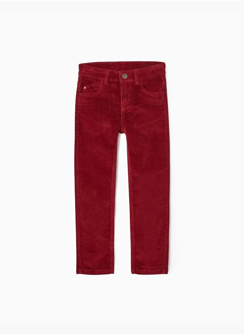 زيبي ZIPPY Corduroy Cotton Trousers for Boys Slim Fit