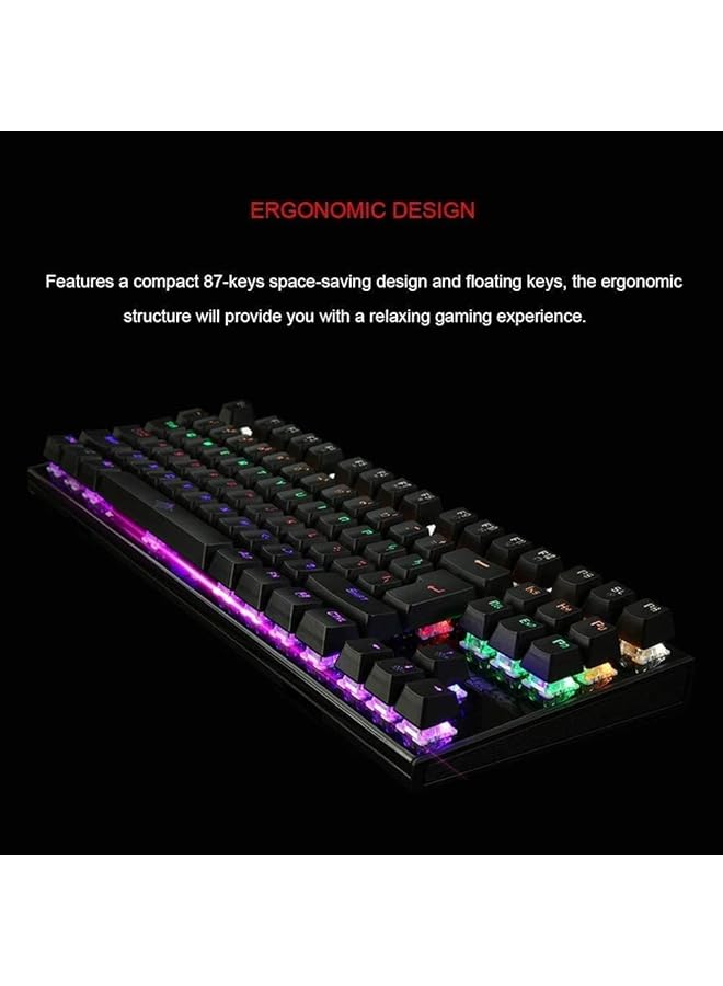 SMILEE K28 Backlit Gaming Mechanical Keyboard Colorful Led Usb Wired Game Keyboard Black K 28 - Image 4