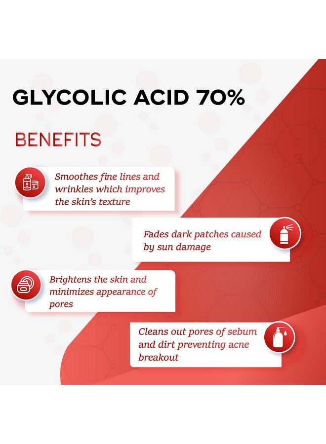 BRM CHEMICALS BRM Chemicals Glycolic Acid 70% - 500 Grams For Cleansers, Creams, Masks, Cosmetic Making & DIY Personal Care For Face, Hair, Skin & Body - Image 2