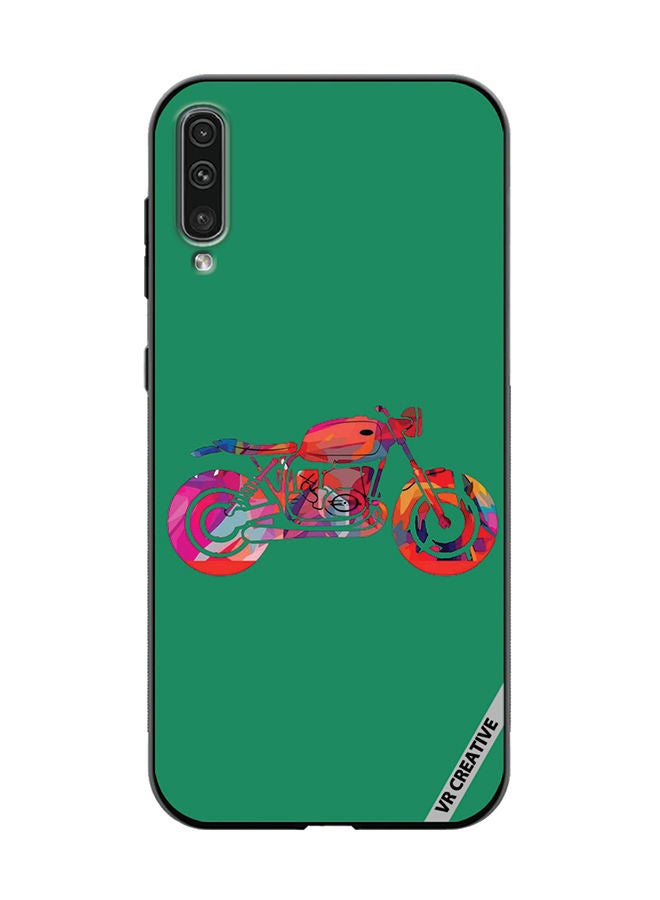 VR CREATIVE Protective Case Cover For Samsung Galaxy A70/A70s Bike Design Multicolour - Image 1