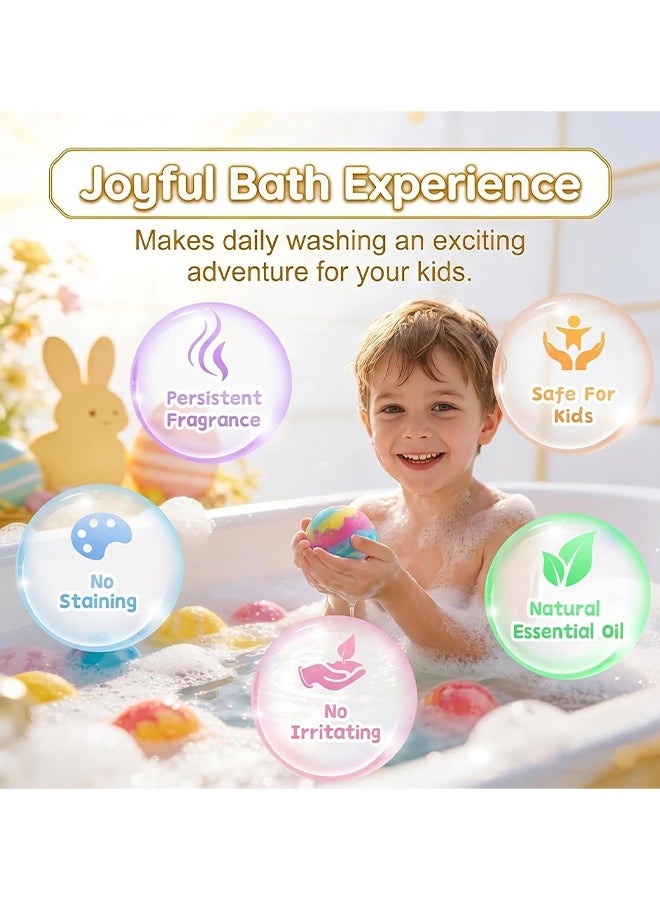 Laikou Ocean Toy Bath Salt Ball Sleeve Box Bath Bombs, Bath Bombs With Surprise Inside, 6/12 Pack Fizzy Bubble Bath Gift Set, Dinosaur Egg & Ocean Theme Bath Fizzies, Natural Sea Salt Color Changing Spa Easter Bath Balls (Sea Animal 12Pack) - Image 2