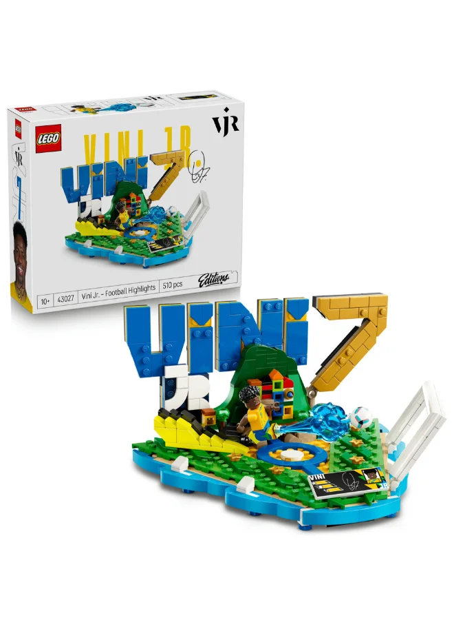 Lego Editions Vini Jr. – Football Highlights Set 43027 (Age 10+, 510 Pieces)