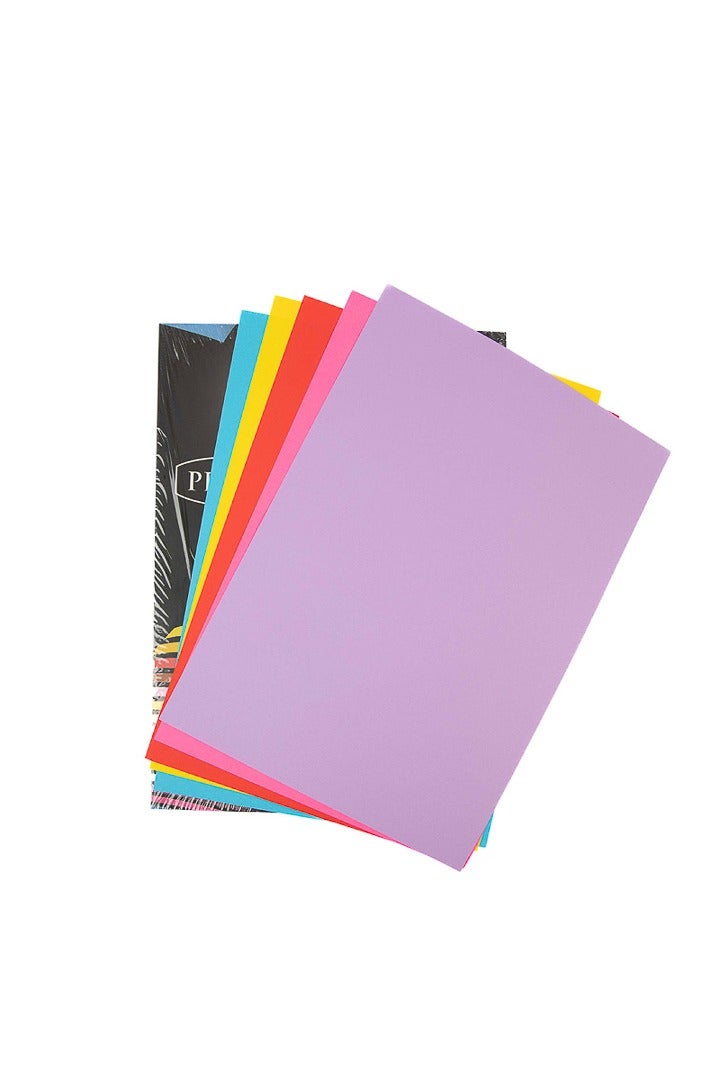 بريما ورق ملون A4 250 ورقة، 10 ألوان × 25 ورقة لكل لون، وزن 80 جم/م²، مناسب للطباعة والأشغال اليدوية، ألوان زاهية وتباين طباعة واضح، متوافق مع جميع الطابعات - Image 2