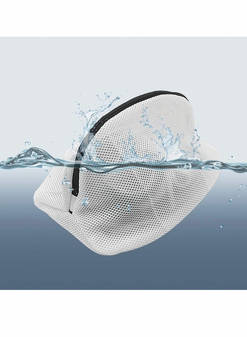 Zikra Shoe Wash Bags 3  Pieces Reusable Laundry Bag Mesh Washing Cleaning Bag with Zip Closure for Sneakers Socks Bras Fit up to Men‚Äôs Size 12 Travel Organization Bag Shoe Dryer (24CM*42CM) - Image 5