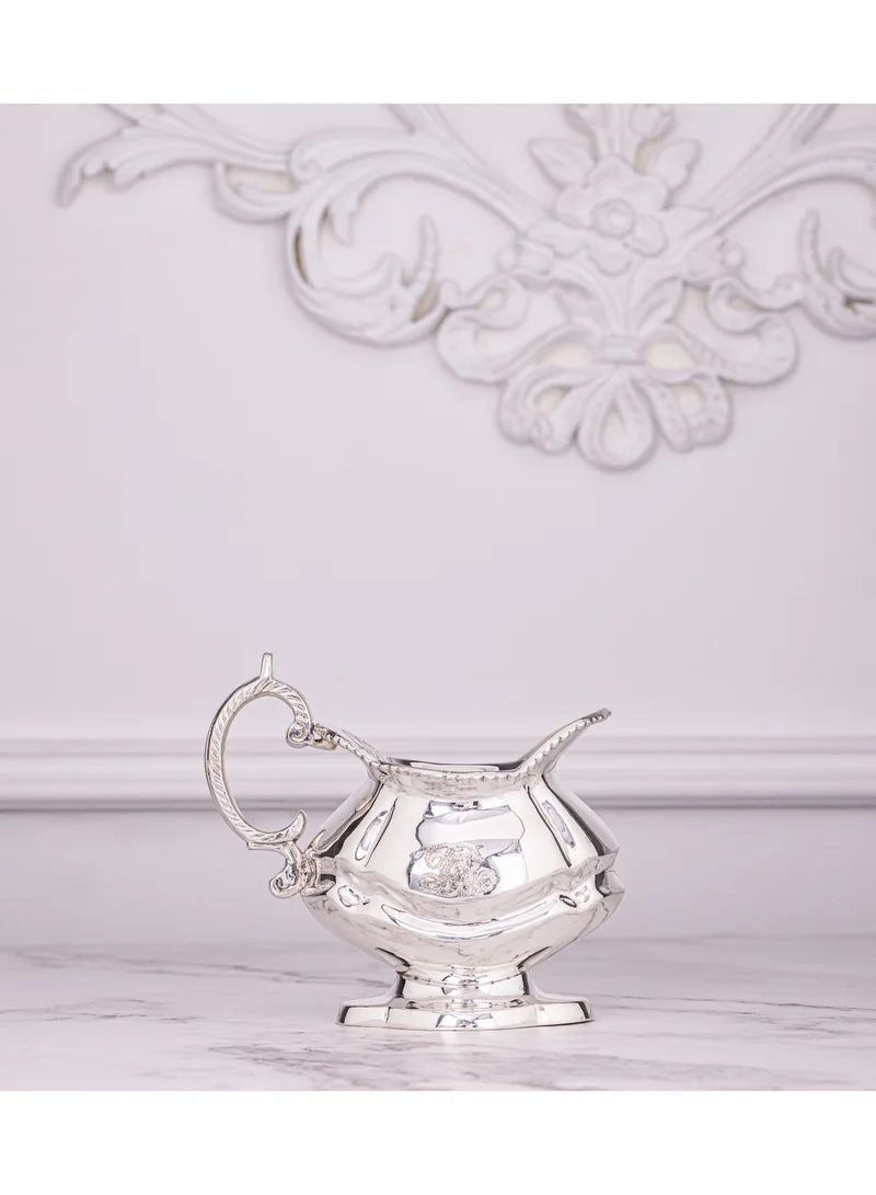 Quesera  Bariq silver plated brass-4 PC tea/coffee serving set by Quesera  | Best Price UAE