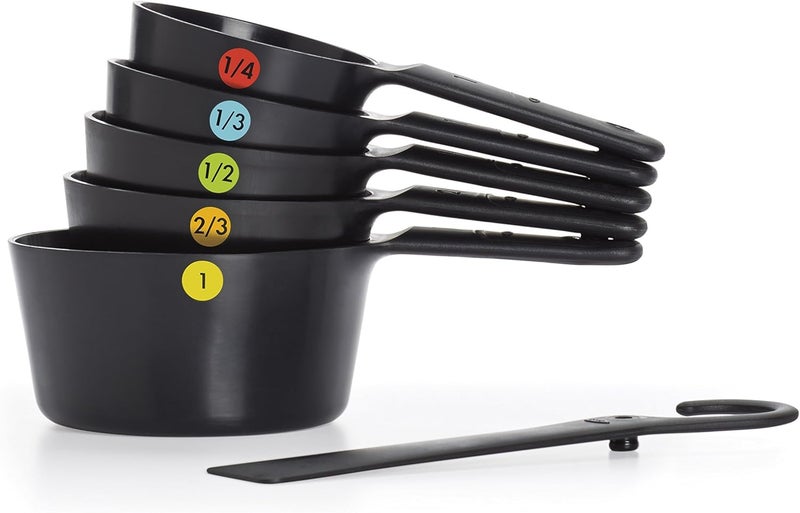 OXO Good Grips 6- Piece Plastic Measuring Cups, Black - Image 3