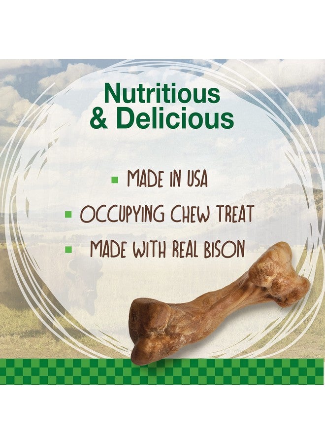 Nylabone Healthy Edibles WILD Natural Long-Lasting Bison Flavor Bone Chew Treats for Dogs, Small (8 Count) - Image 2
