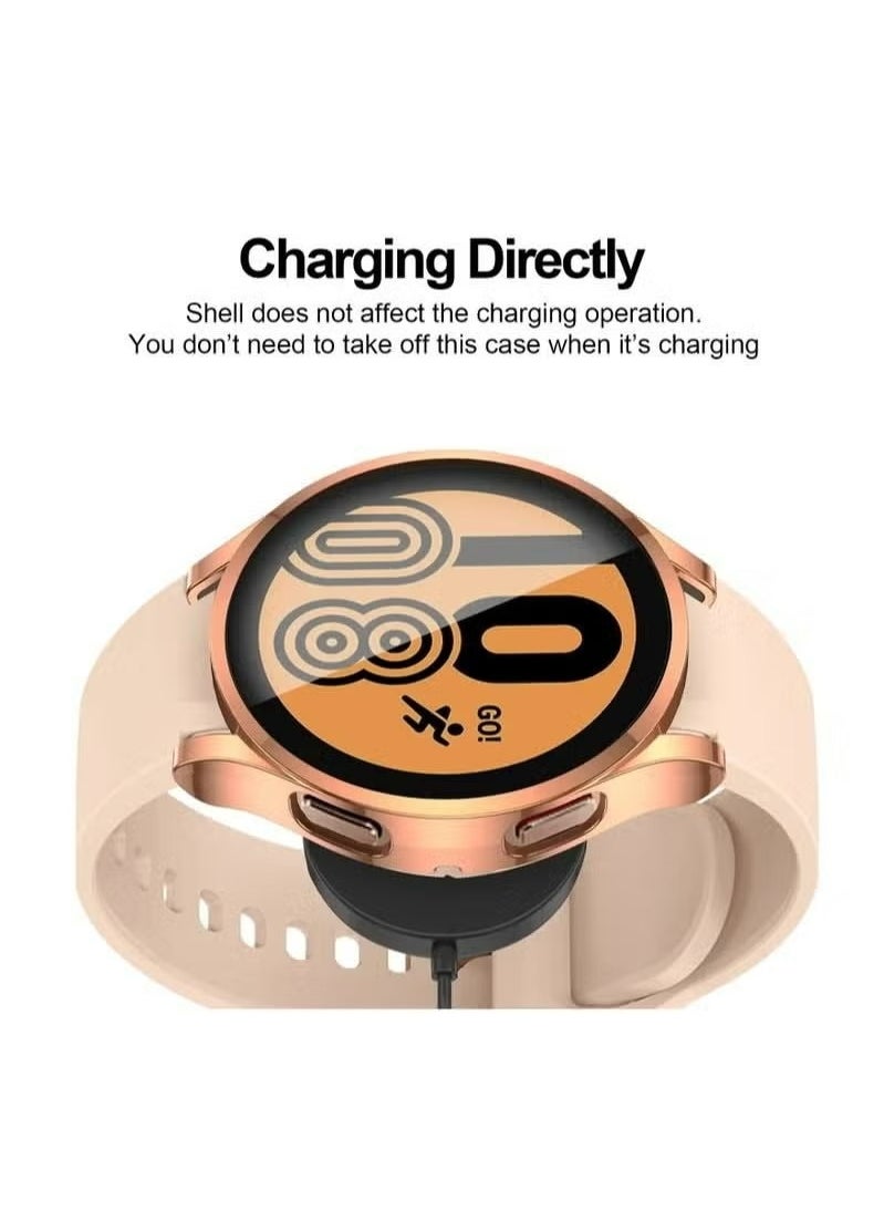 X-level - Case for Galaxy Watch 4 44mm, with Screen Protector, 3 Pack Soft TPU Slim Fit Full Ultra-Thin Scratch Resistant Bumper Simplicity Protective Cover for Samsung Galaxy Watch 4 44mm Accessories - Image 1