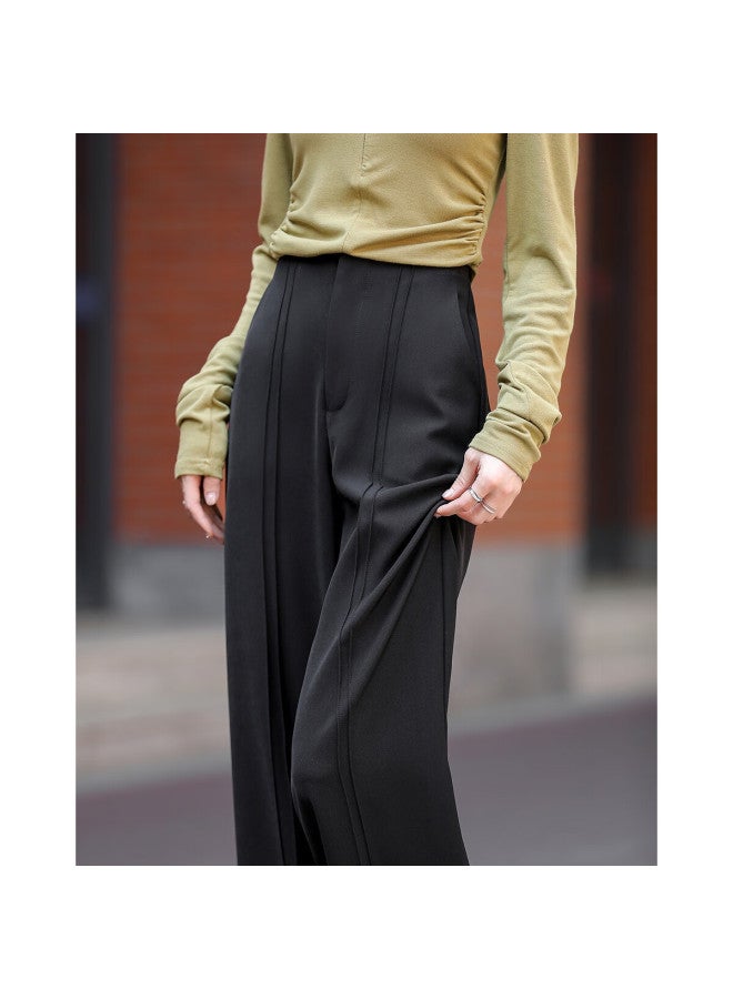 Dme [wu Gan Liyou] Autumn Urban-style 3d Double-pressed Line Pencil Pants For Pee Women, Casual Trousers - Image 1