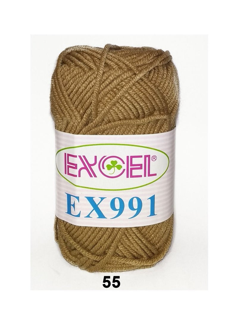 Excel Crochet EX991 Yarn 55 Brown