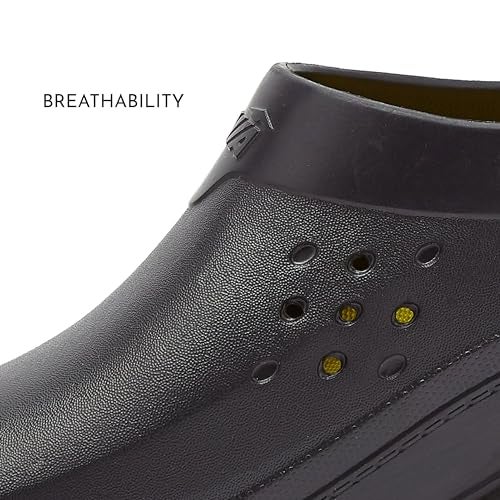 Avia Flame Men's Clogs, Slip Resistant Shoes for Men Food Service, Non Slip Restaurant and Chef Shoes Men Slip Resistant for Kitchen Work or Nursing - Black, 7 Medium - Image 2