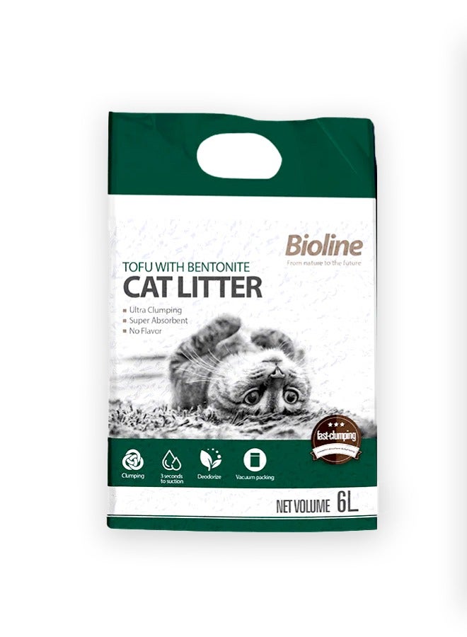Bioline Tofu with Bentonite Cat Litter - 6 L - Image 1