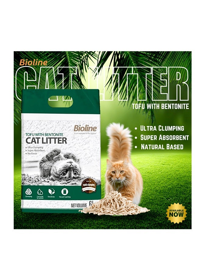 Bioline Tofu with Bentonite Cat Litter - 6 L - Image 2