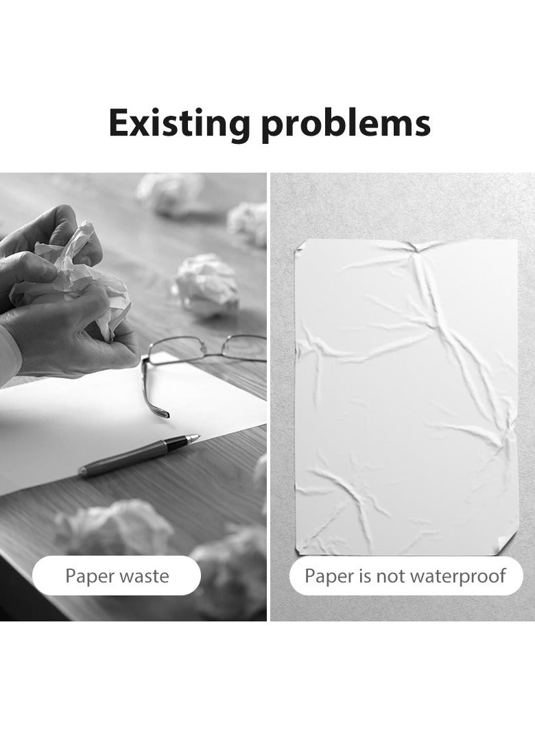 مجلس محو الجاف ، لوحة الكتابة على سطح المكتب 11 بوصة مذكرة الكمبيوتر المحمول القابلة لإعادة الاستخدام ، لوحة الكتابة الصغيرة المحمولة للمكتب لوازم المنزل إكسسوارات المكتب للطلاب - Image 4