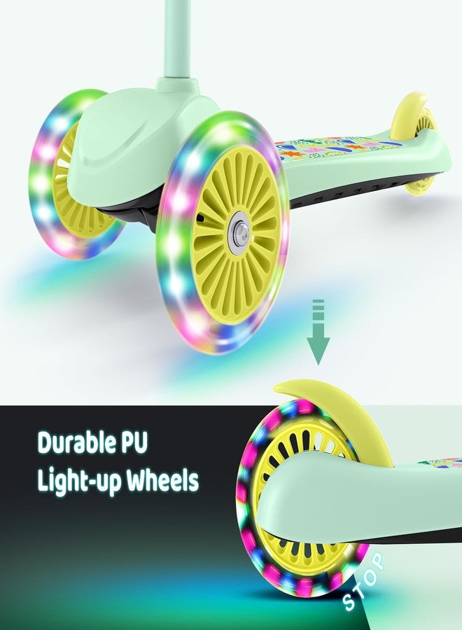 TONBUX Kids Scooter for 3-5, Toddler Scooter with 3 Light-Up Wheels - Image 3