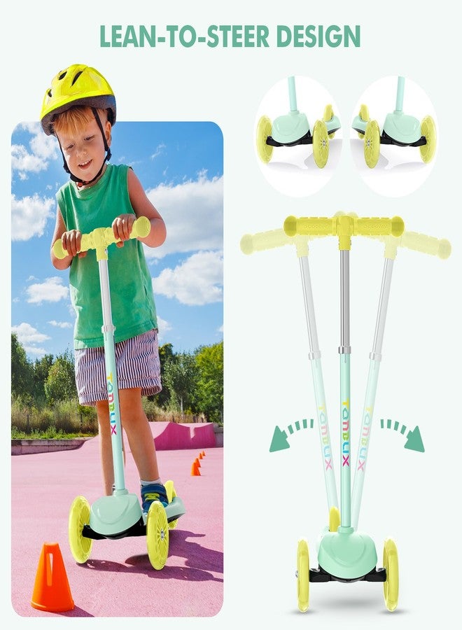 TONBUX Kids Scooter for 3-5, Toddler Scooter with 3 Light-Up Wheels - Image 4