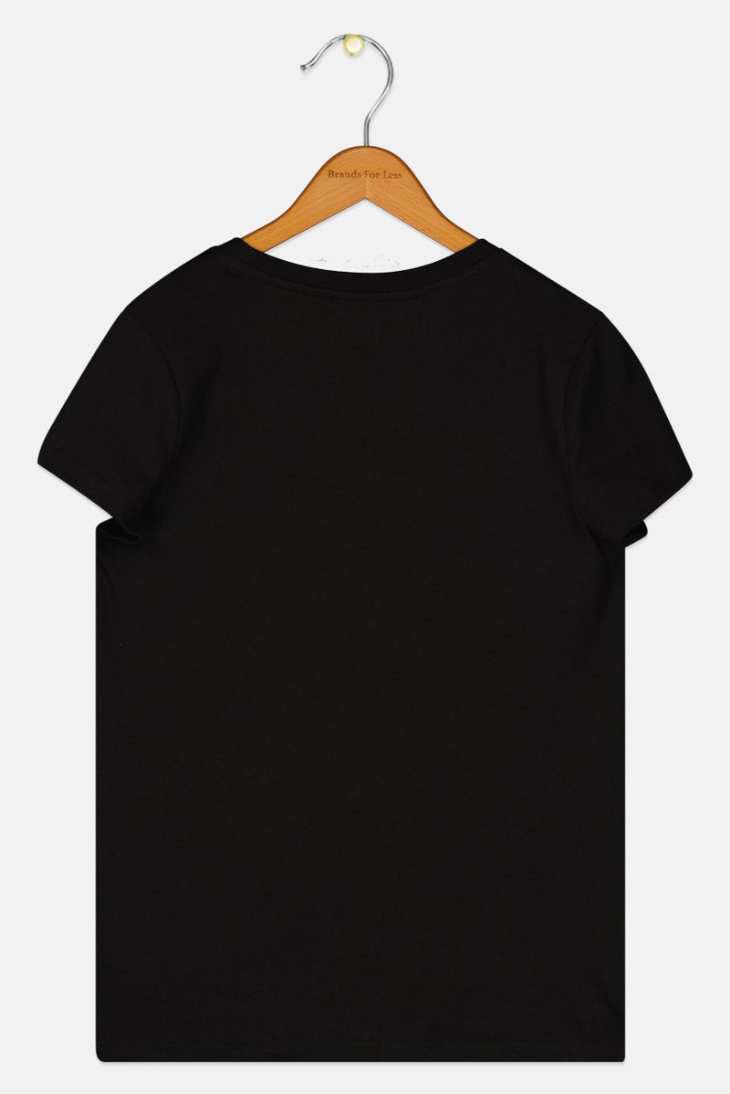 PUMA Kids Girl Short Sleeve Outdoor T-shirt, Black - Image 2