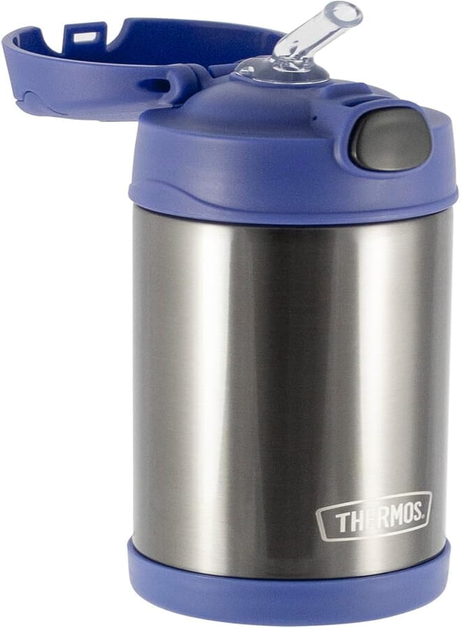 Thermos Stainless Steel Vacuum Insulated Hydration Bottle w/Straw (Cold drink recommend)