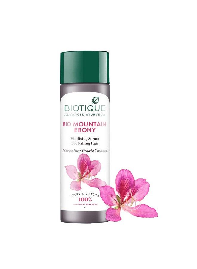 Biotique Bio Mountain Ebony Vitalizing Serum For Falling Hair Intensive Hair Growth Treatment 120Ml (Pack Of 2) - Image 4