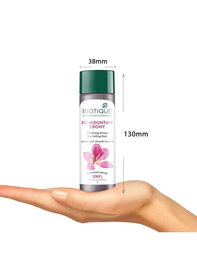Biotique Bio Mountain Ebony Vitalizing Serum For Falling Hair Intensive Hair Growth Treatment 120Ml (Pack Of 2) - Image 5