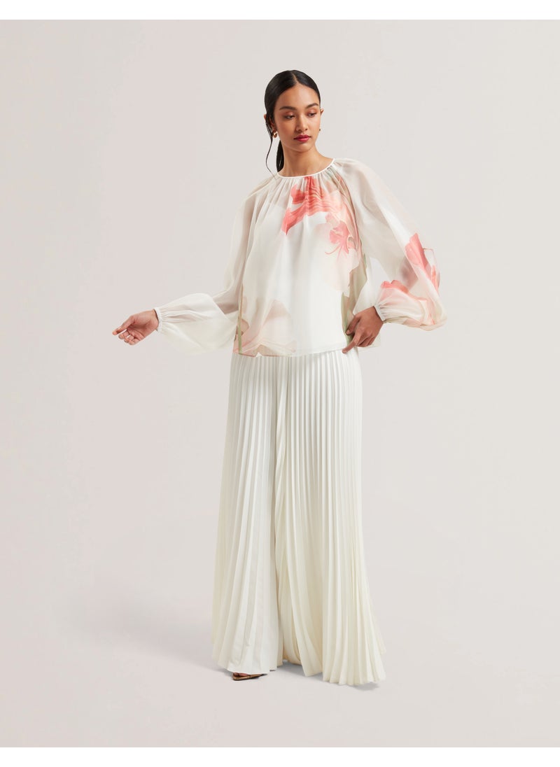 Ted Baker Eriana Organza Puff Sleeve Top  - Image 4