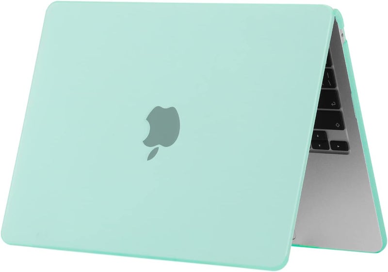 سيفن لاين متوافق مع حافظة MacBook Air M2/M3/M4 2022-2025 مقاس 13 بوصة غطاء صلب للكمبيوتر المحمول لـ Mac Air 13.6 بوصة موديل A2681/A3113/A3240 M2/M3/M4 وغطاء واقي للوحة المفاتيح، أخضر - Image 5
