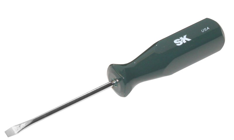 SK Tools USA 14 Keystone Slotted 4 Long SureGrip Screwdriver 81002