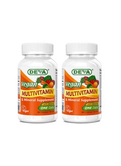 Deva Vegan Multivitamin & Mineral Supplement Vegan Formula With Green Whole Foods Veggies And Herbs High Potency Manufactured In Usa And 100% Vegan 90 Count (Pack Of 2)  - Image 2
