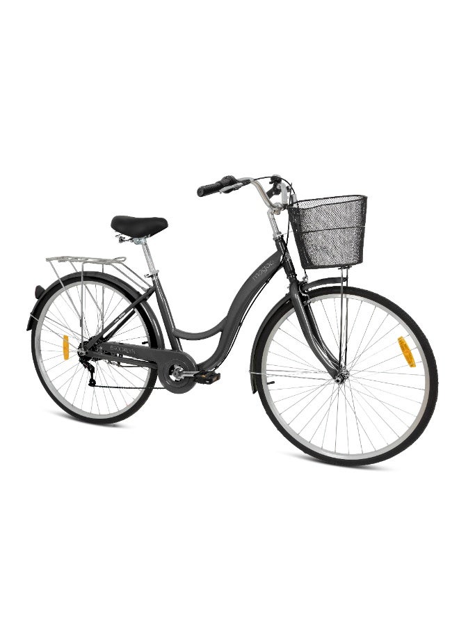 MOGOO Mogoo - Brooklyn 24" 6 Speed City Bike - Grey - Image 2