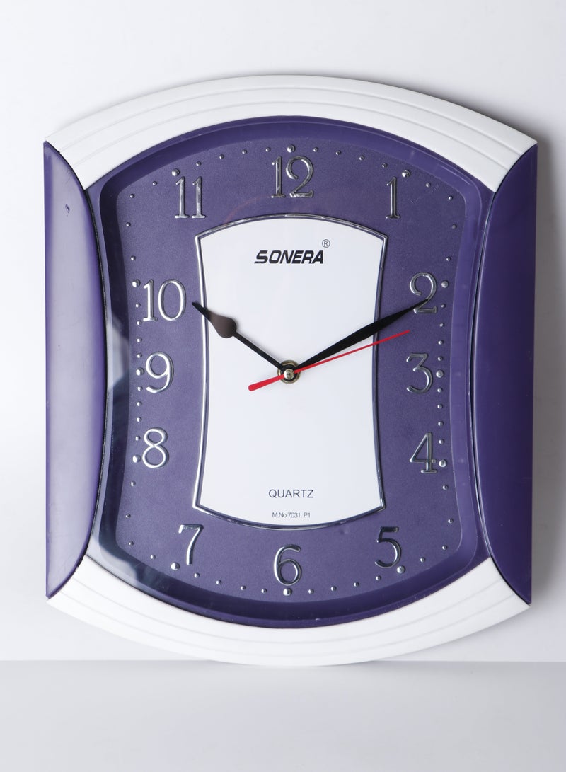 Sonera Wall Clock -7031-Analog -Quartz -purple Color