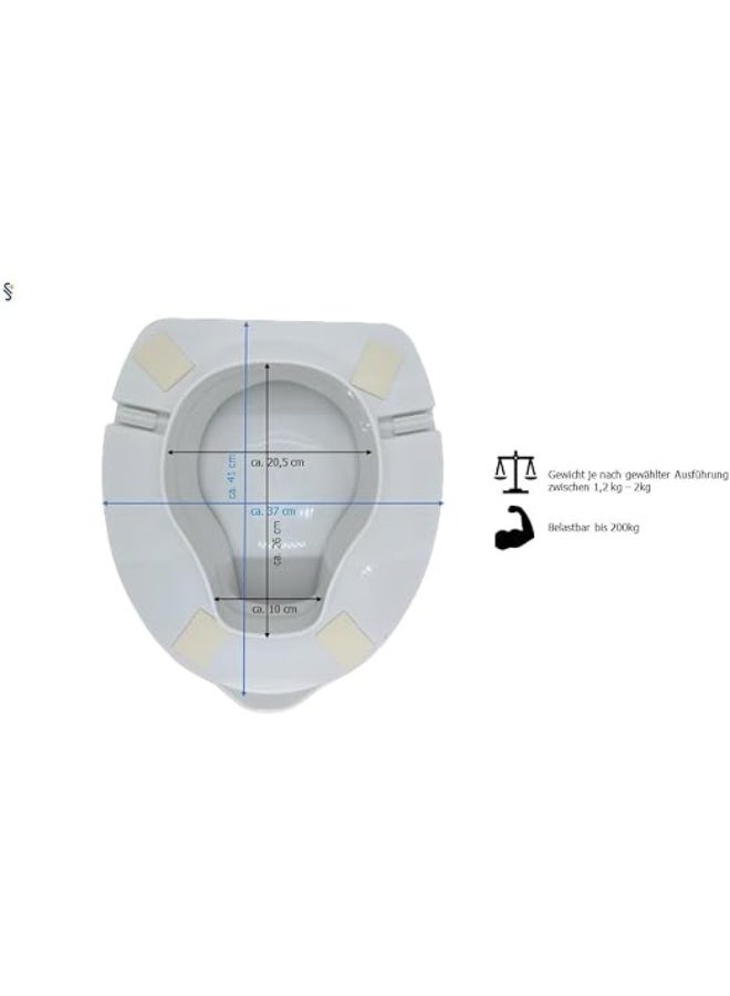 Smart toilet seat lifter with or without cover, toilet support seat - Image 2