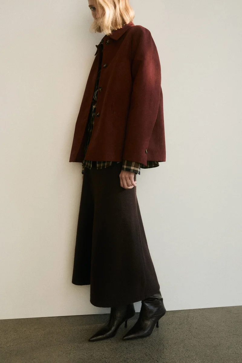 H&M Flared knitted skirt