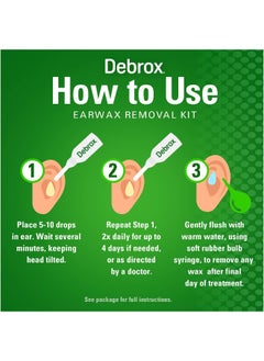 Debrox Earwax Removal Kit, Includes Drops And Ear Syringe Bulb, 0.5 Oz  - Image 5